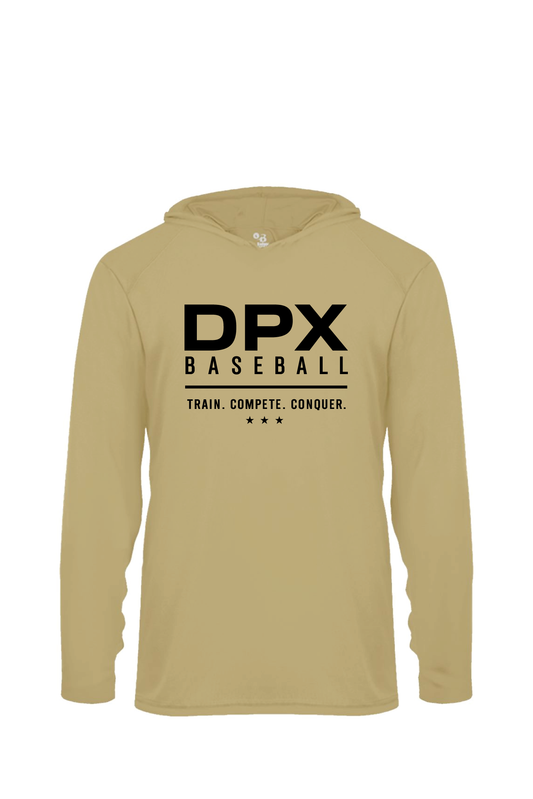 "Train. Compete. Conquer." Performance Hoodie