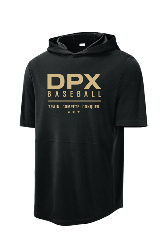 "Train. Compete. Conquer." Short Sleeve Hoodie