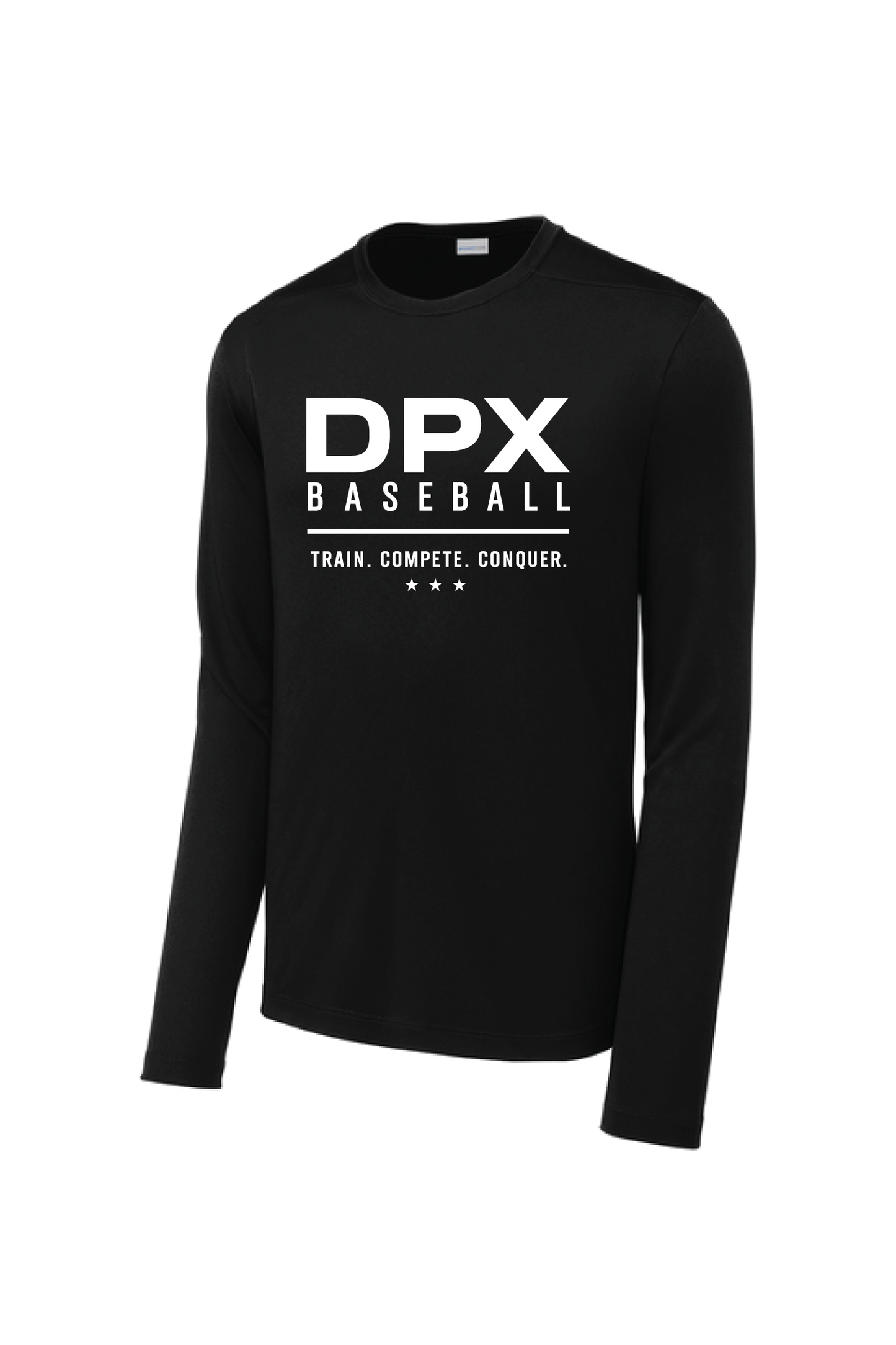 "Train. Compete. Conquer." Performance Long Sleeve Tee